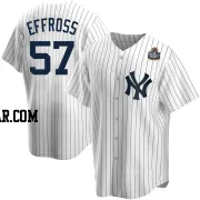 Scott Effross Men's New York Yankees White Replica Home 2024 World Series Jersey