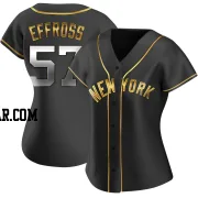 Scott Effross Women's New York Yankees Black Golden Replica Alternate Jersey