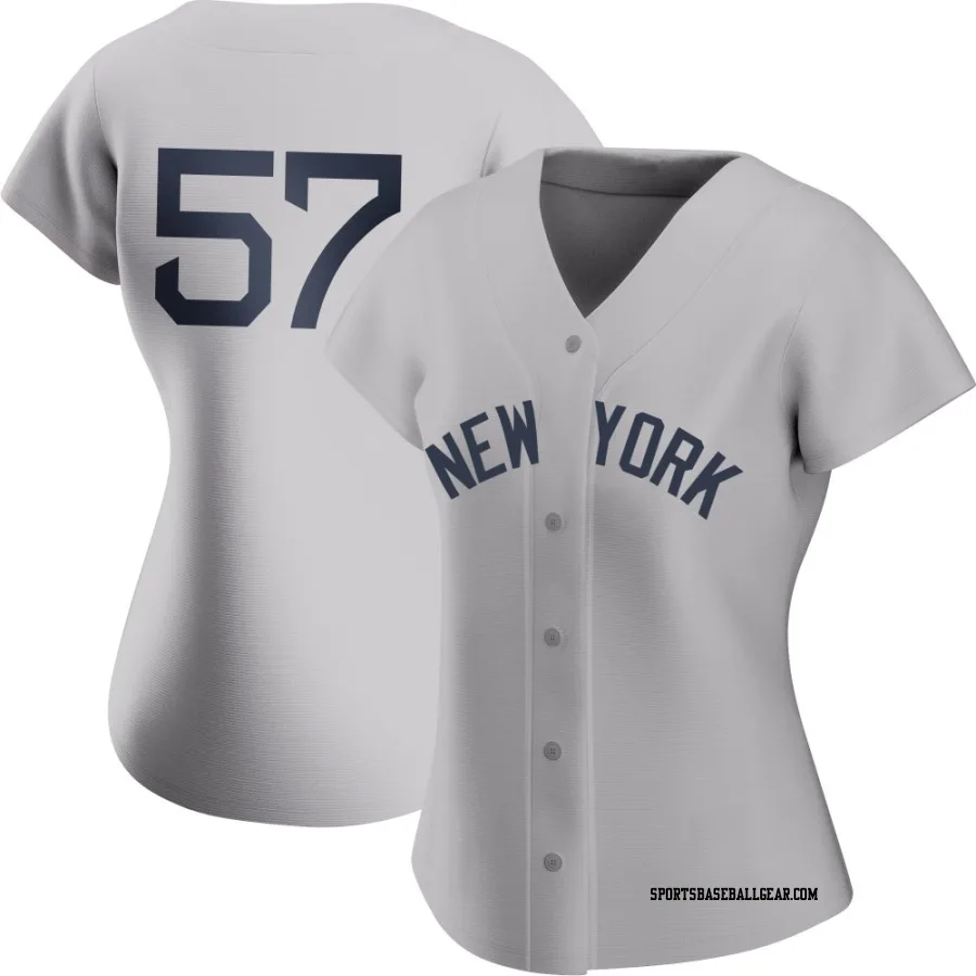 Scott Effross Women's New York Yankees Gray Authentic 2021 Field of Dreams Jersey