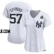 Scott Effross Women's New York Yankees White Limited Yankee Home 2024 World Series Jersey