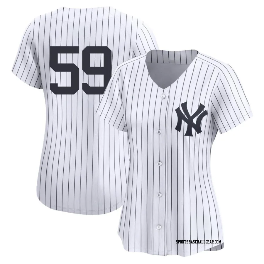 Scott Effross Women's New York Yankees White Limited Yankee Home 2nd Jersey