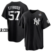 Scott Effross Youth New York Yankees Black/White Replica 2024 World Series Jersey