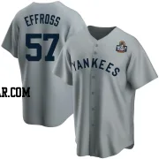 Scott Effross Youth New York Yankees Gray Replica Road Cooperstown Collection 2024 World Series Jersey