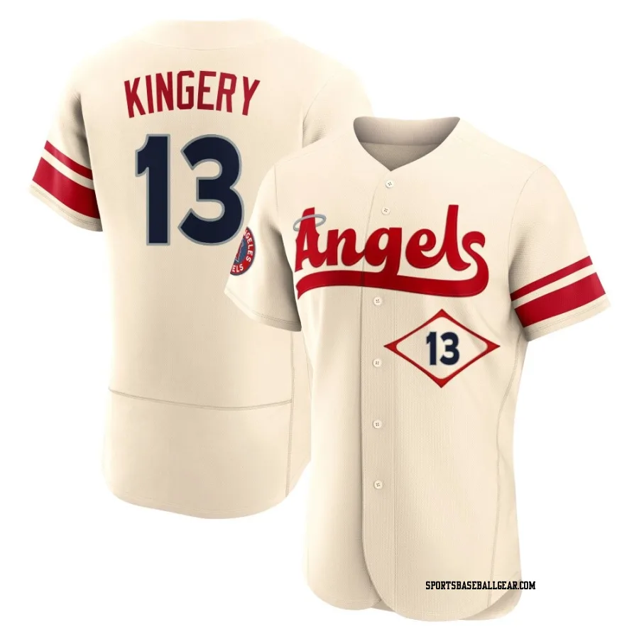 Scott Kingery Men's Los Angeles Angels Cream Authentic 2022 City Connect Jersey