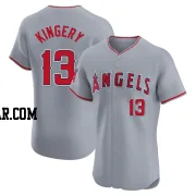 Scott Kingery Men's Los Angeles Angels Gray Elite Road Jersey