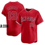 Scott Kingery Men's Los Angeles Angels Red Limited Alternate Jersey