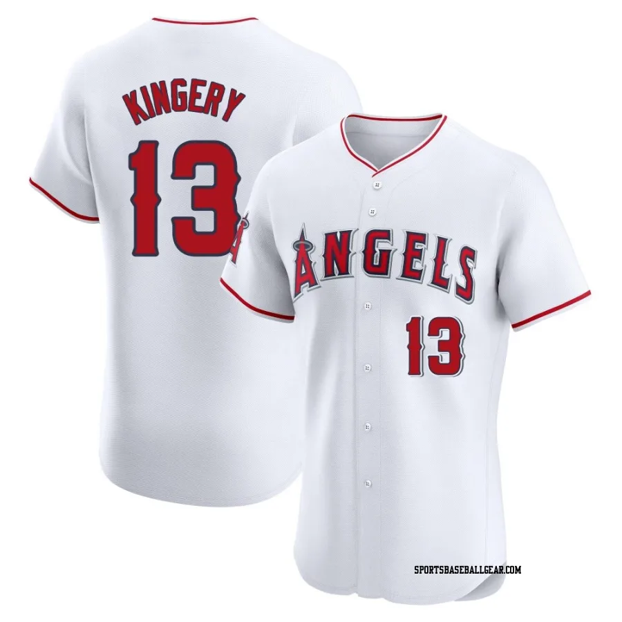 Scott Kingery Men's Los Angeles Angels White Elite Home Jersey