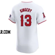 Scott Kingery Men's Los Angeles Angels White Elite Home Patch Jersey