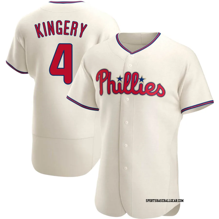 Scott Kingery Men's Philadelphia Phillies Cream Authentic Alternate Jersey