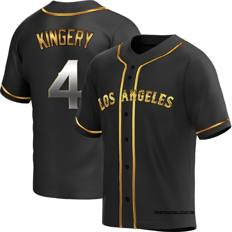 Scott Kingery Youth Los Angeles Angels Black Golden Replica Alternate Jersey