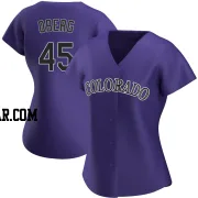 Scott Oberg Women's Colorado Rockies Purple Replica Alternate Jersey