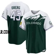 Scott Oberg Youth Colorado Rockies Green Replica 2022 City Connect Jersey