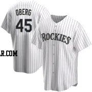 Scott Oberg Youth Colorado Rockies White Replica Home Jersey