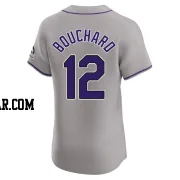 Sean Bouchard Men's Colorado Rockies Gray Elite Road Jersey
