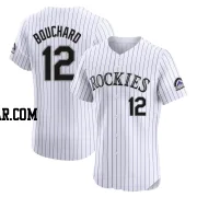Sean Bouchard Men's Colorado Rockies White Elite Home Jersey
