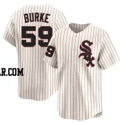 Sean Burke Men's Chicago White Sox Cream Limited Throwback Cooperstown Jersey