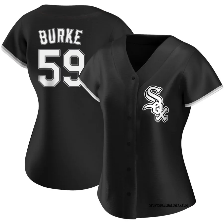 Sean Burke Women's Chicago White Sox Black Authentic Alternate Jersey
