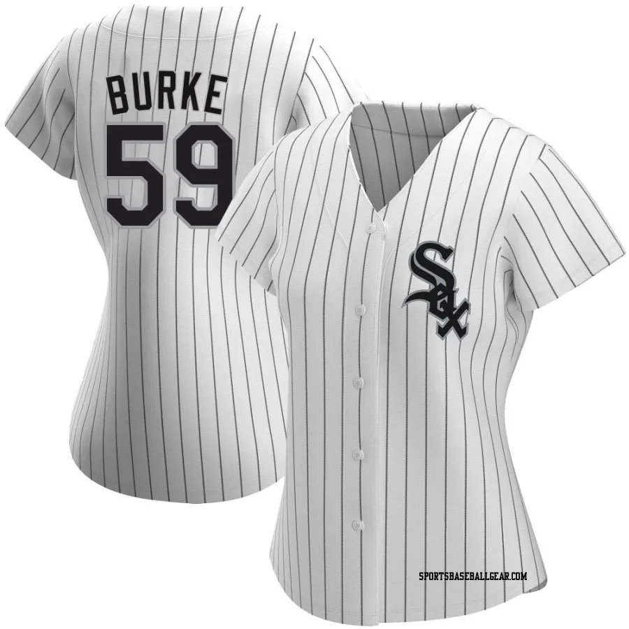 Sean Burke Women's Chicago White Sox White Replica Home Jersey