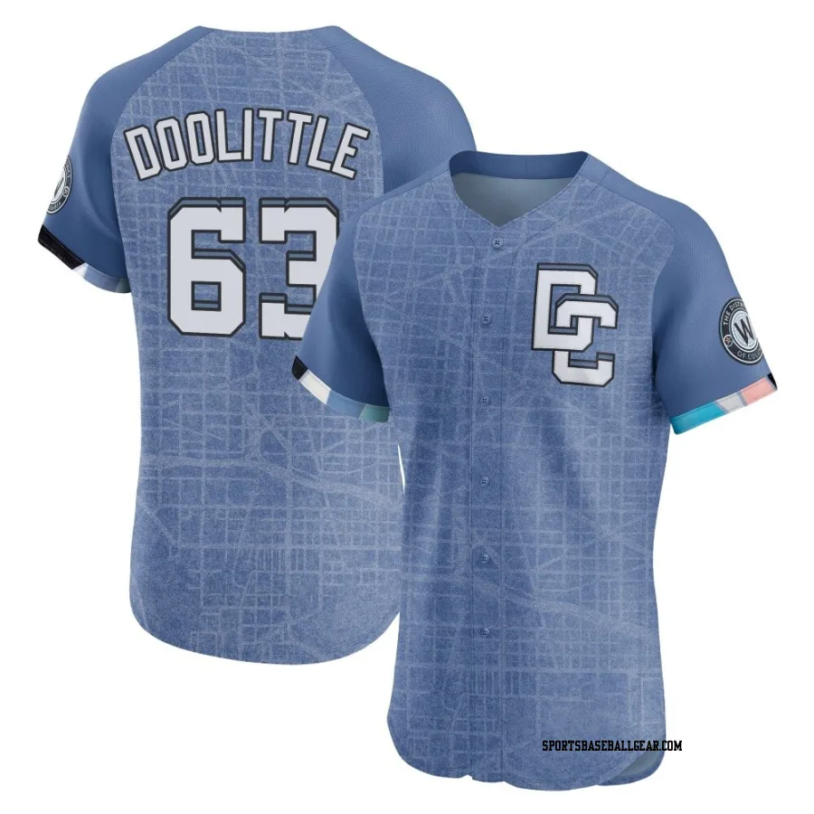 Sean Doolittle Men's Washington Nationals Blue Elite 2025 City Connect Jersey
