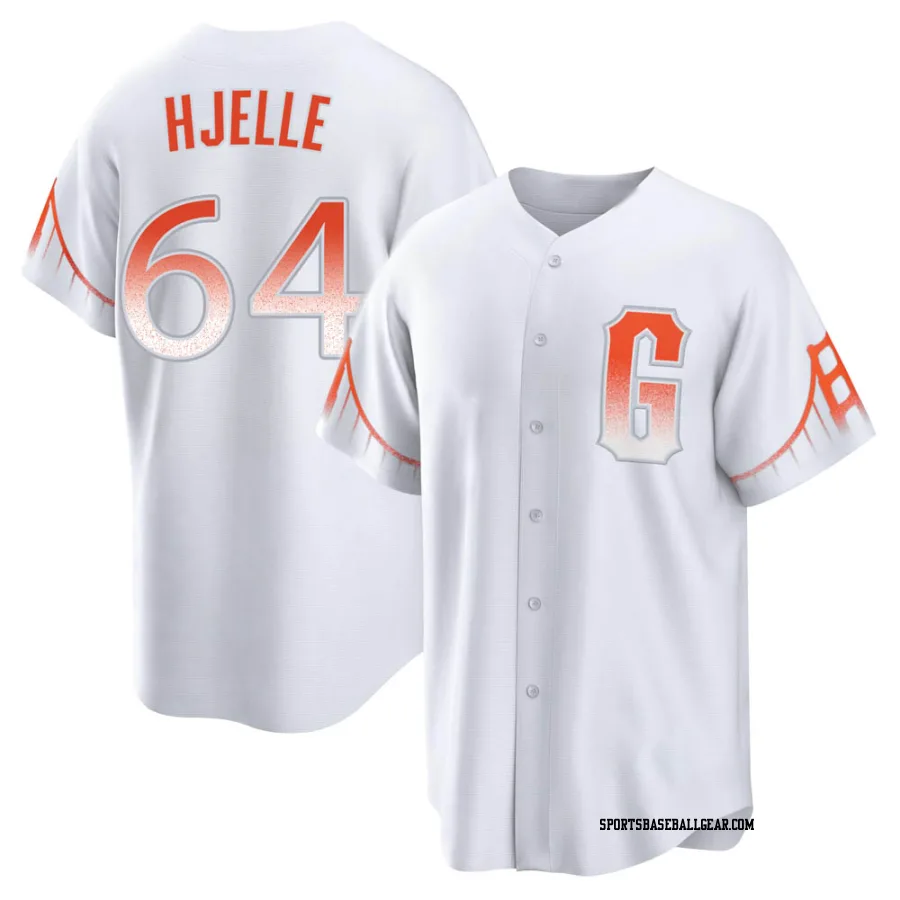 Sean Hjelle Men's San Francisco Giants White Replica 2021 City Connect Jersey