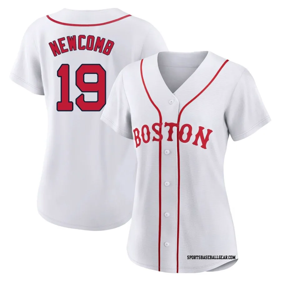 Sean Newcomb Women's Boston Red Sox White Authentic 2021 Patriots' Day Jersey