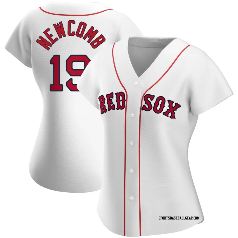 Sean Newcomb Women's Boston Red Sox White Authentic Home Jersey