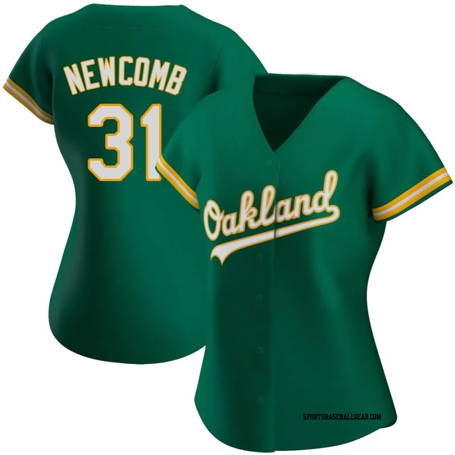 Sean Newcomb Women's Oakland Athletics Green Authentic Kelly Alternate Jersey