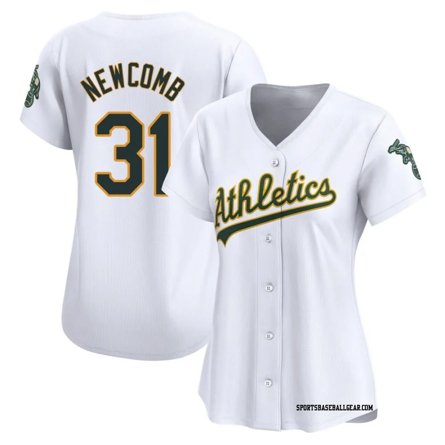 Sean Newcomb Women's Oakland Athletics White Limited Home Jersey