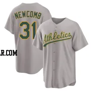 Sean Newcomb Youth Oakland Athletics Gray Replica Away 2.0 Jersey