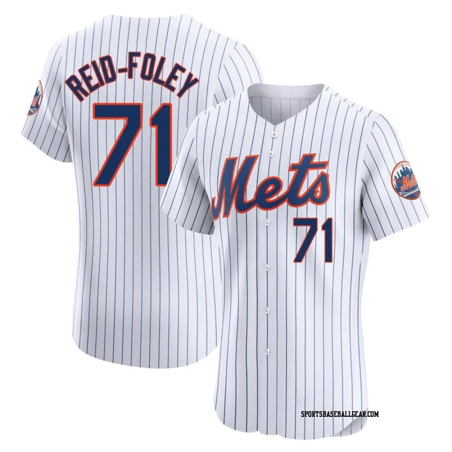 Sean Reid-Foley Men's New York Mets White Elite Home Jersey