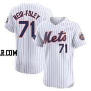 Sean Reid-Foley Men's New York Mets White Elite Home Patch Jersey