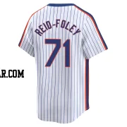 Sean Reid-Foley Men's New York Mets White Limited Cooperstown Collection Jersey