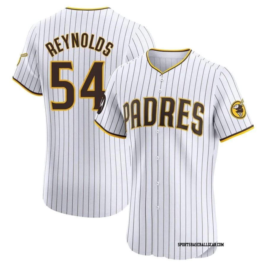 Sean Reynolds Men's San Diego Padres White Elite Home Patch Jersey