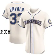 Seby Zavala Men's Seattle Mariners Cream Elite Alternate Jersey