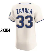 Seby Zavala Men's Seattle Mariners Cream Elite Alternate Jersey