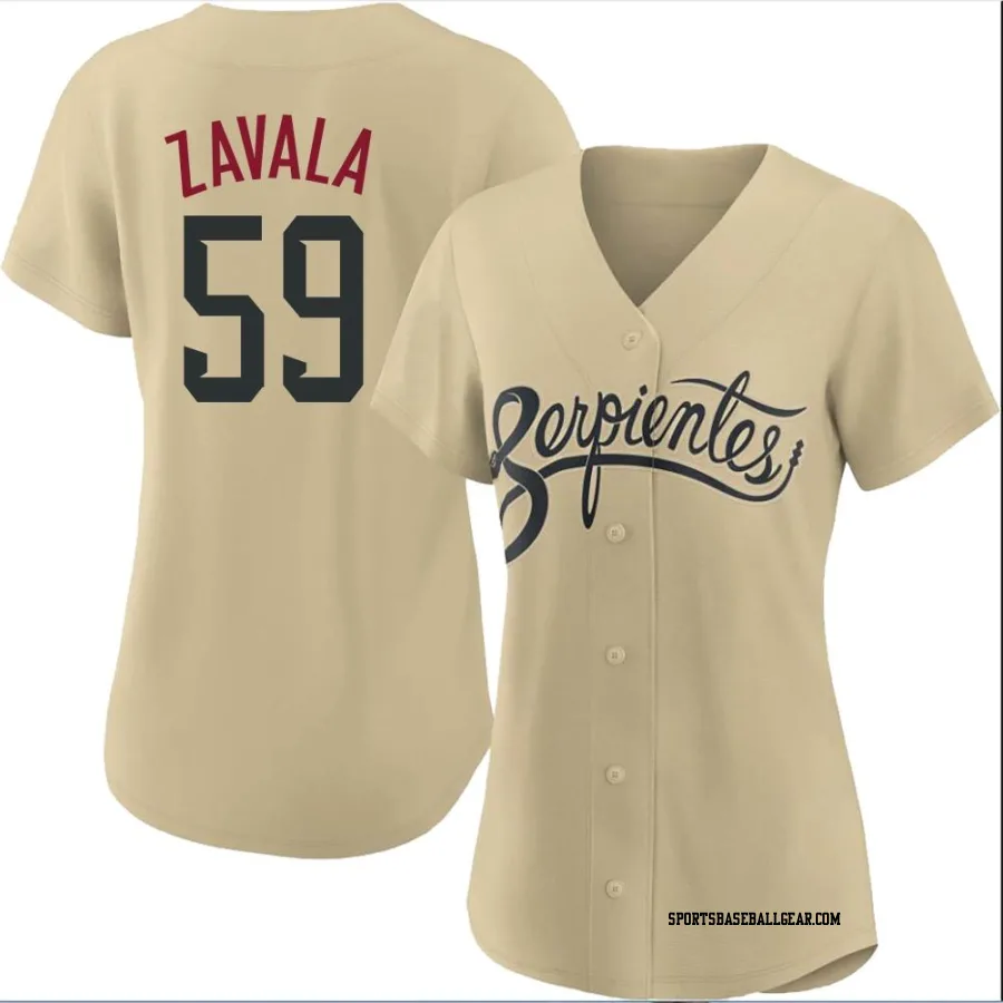 Seby Zavala Women's Arizona Diamondbacks Gold Replica 2021 City Connect Cool Base Jersey