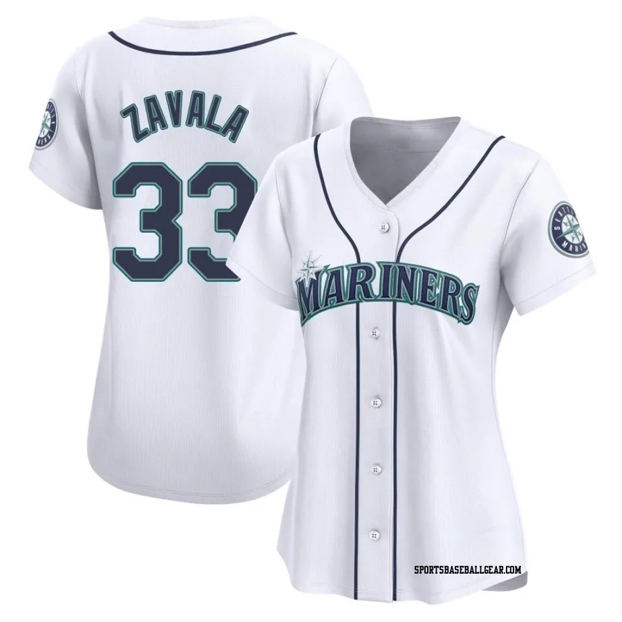 Seby Zavala Women's Seattle Mariners White Limited Home Jersey
