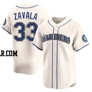 Seby Zavala Youth Seattle Mariners Cream Limited Alternate Jersey