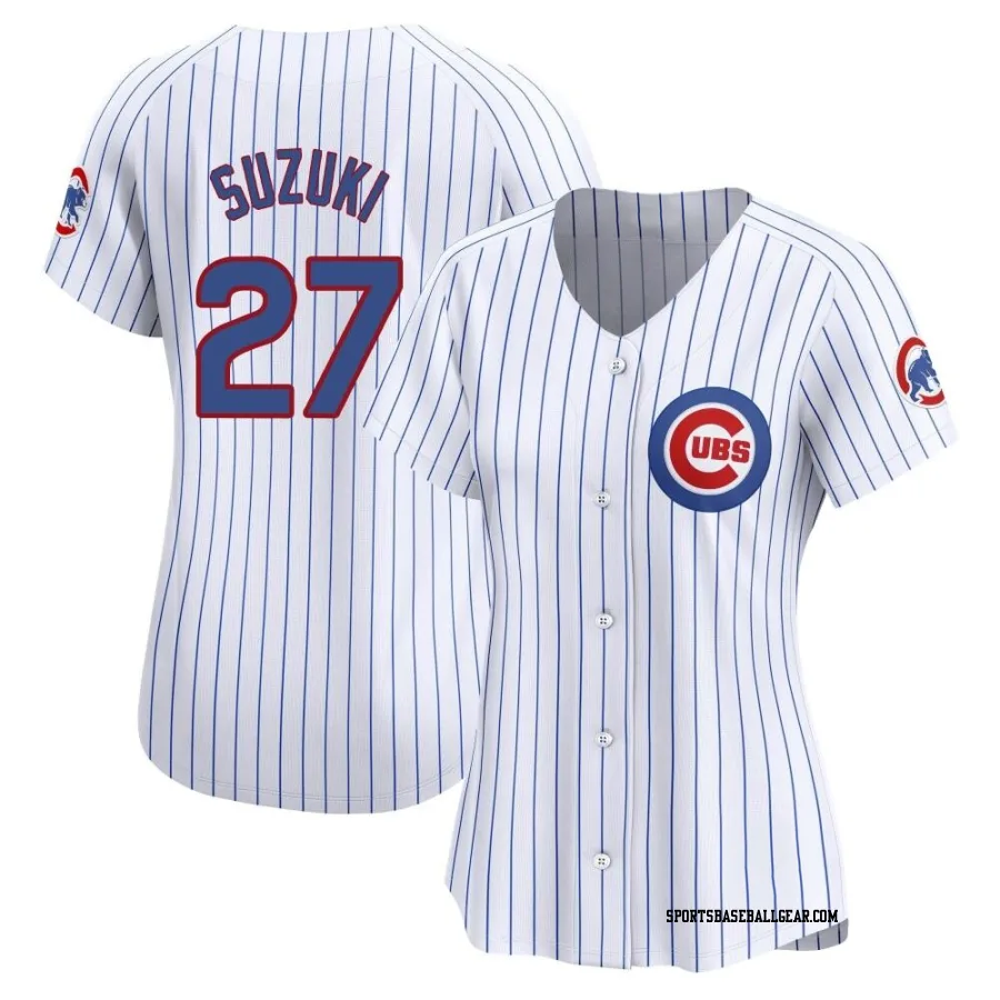 Seiya Suzuki Women's Chicago Cubs White Limited Home Jersey