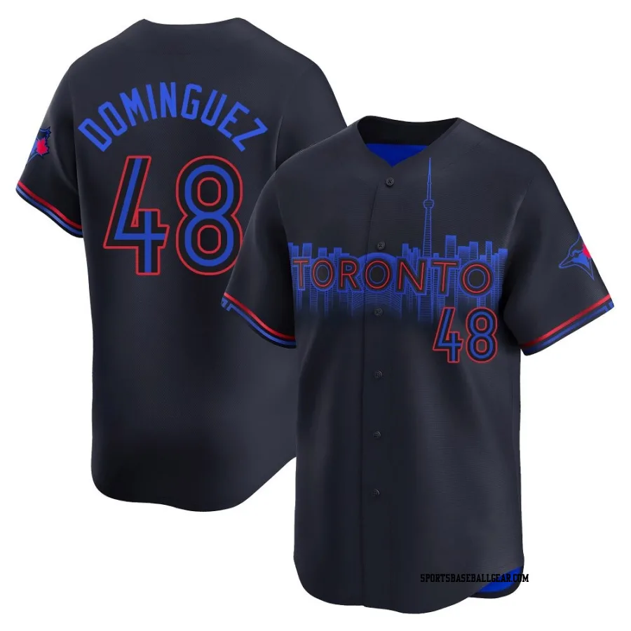 Seranthony Dominguez Men's Toronto Blue Jays Black Limited 2024 City Connect Jersey
