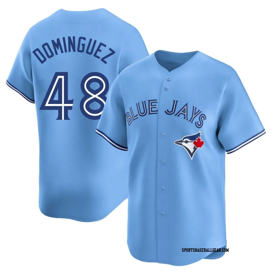 Seranthony Dominguez Men's Toronto Blue Jays Blue Limited Powder Alternate Jersey