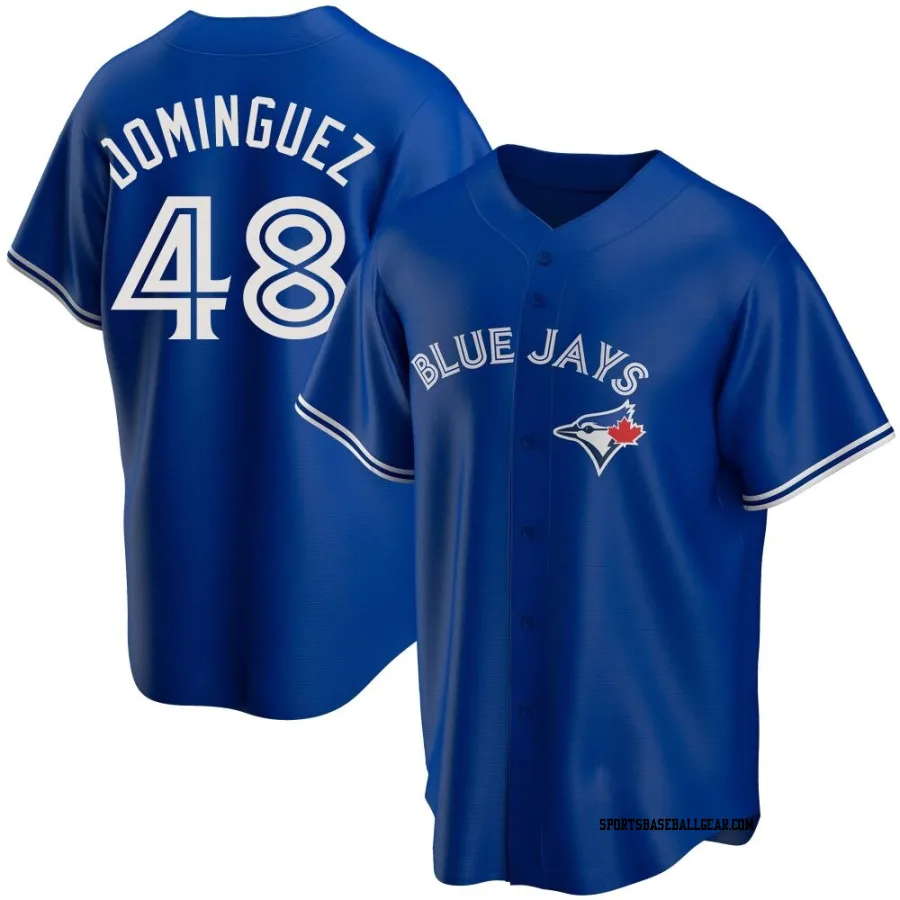 Seranthony Dominguez Men's Toronto Blue Jays Royal Replica Alternate Jersey
