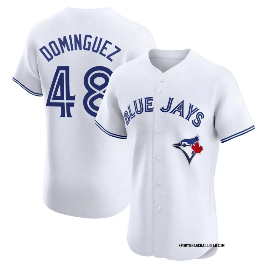 Seranthony Dominguez Men's Toronto Blue Jays White Elite Home Jersey