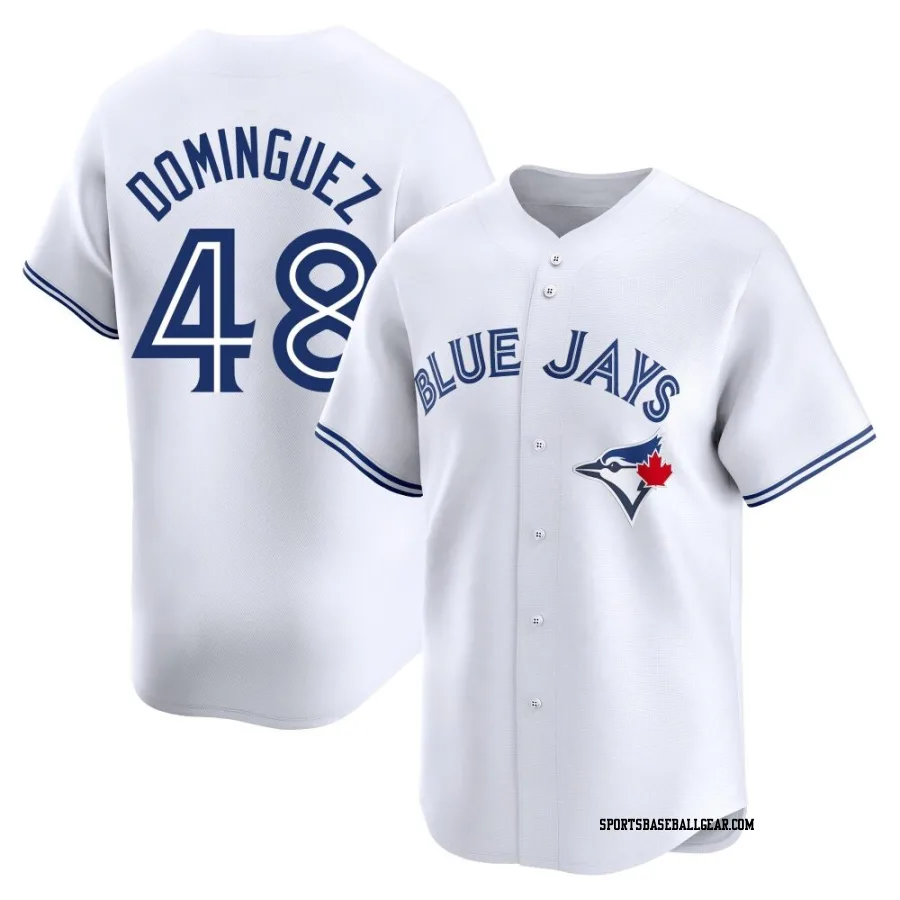 Seranthony Dominguez Men's Toronto Blue Jays White Limited Home Jersey
