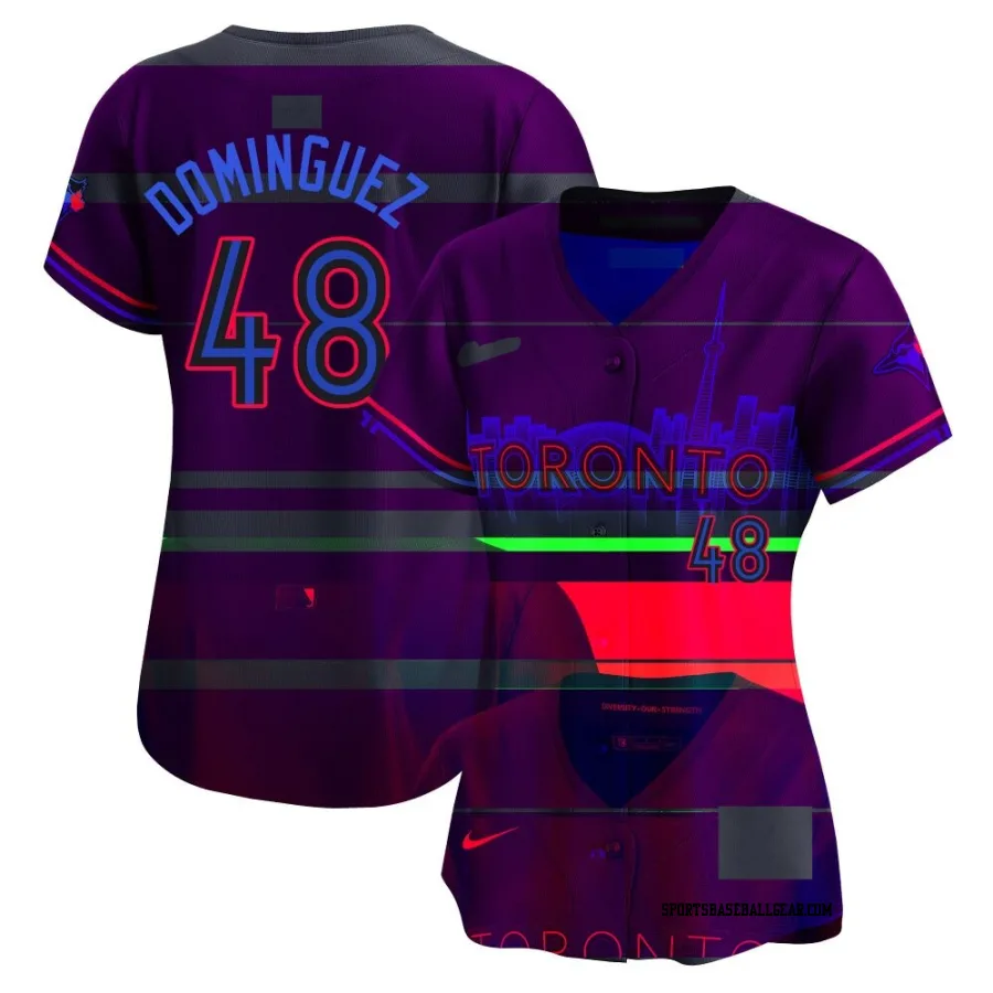 Seranthony Dominguez Women's Toronto Blue Jays Black Limited 2024 City Connect Jersey