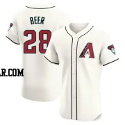 Seth Beer Men's Arizona Diamondbacks Cream Elite Home Jersey
