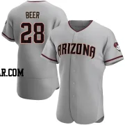 Seth Beer Men's Arizona Diamondbacks Gray Authentic Road Jersey