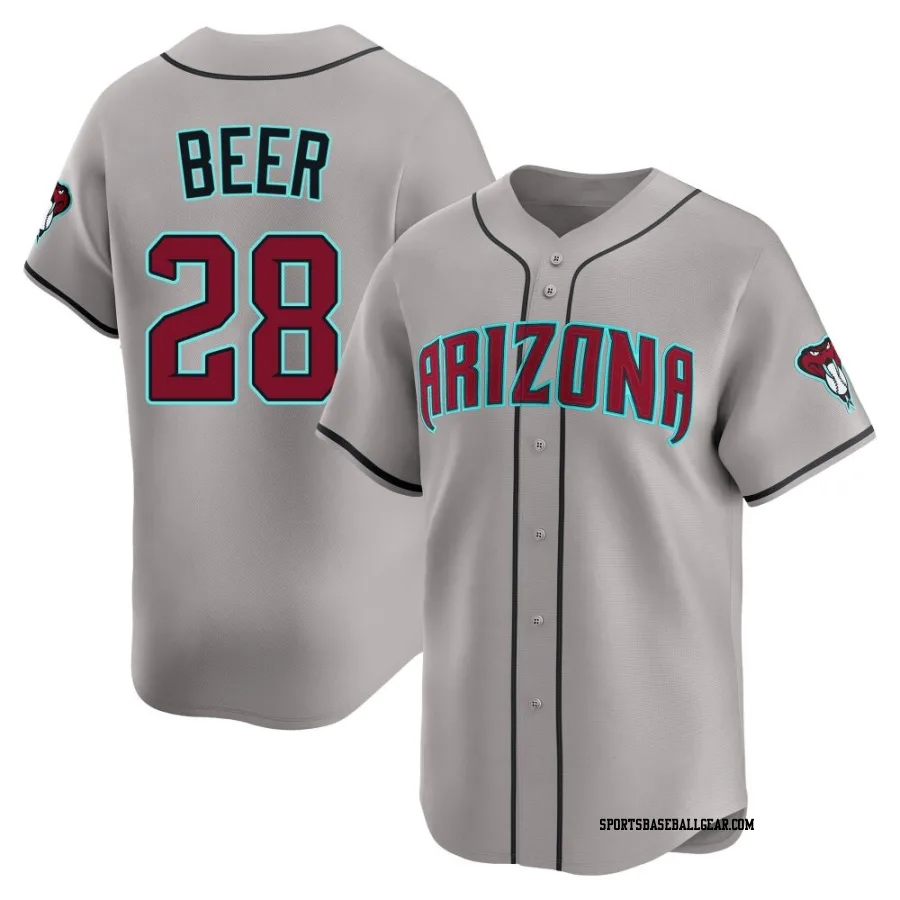 Seth Beer Men's Arizona Diamondbacks Gray Limited Alternate Jersey