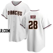 Seth Beer Men's Arizona Diamondbacks White Replica Home Jersey