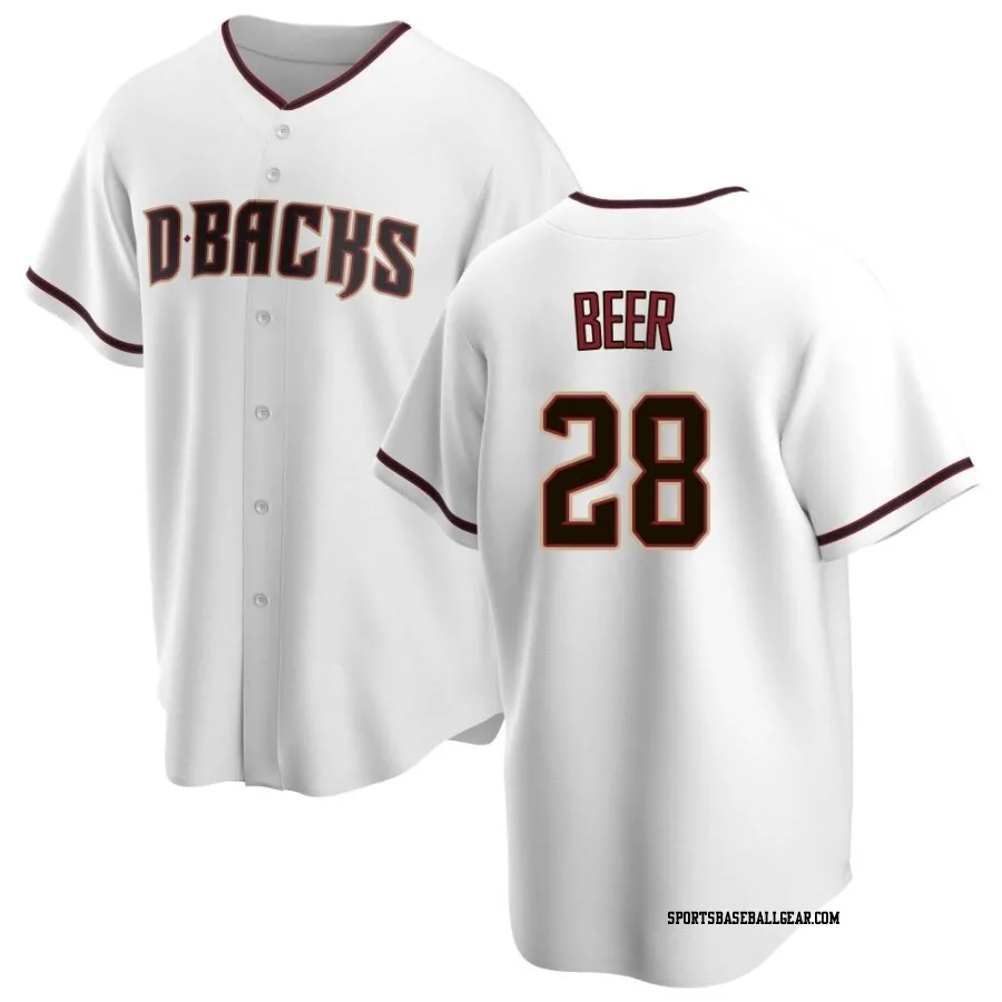 Seth Beer Youth Arizona Diamondbacks White Replica Home Jersey